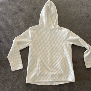 Zyia cream quilted pocket hoodie, L